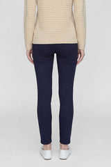 BLUE GRAPHIC PATTERN JEGGINGS