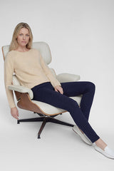BLUE GRAPHIC PATTERN JEGGINGS
