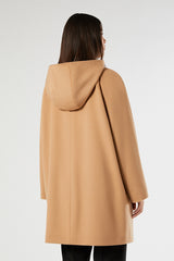 GERVASO BEIGE PURE WOOL DRAP COAT