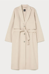 ACCIAIO BEIGE DOUBLE FACED WOOL BLEND FABRIC JACKET