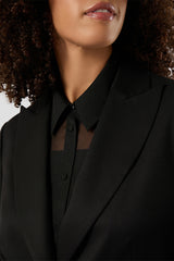 GIULIVA BLACK FLANNEL BLAZER