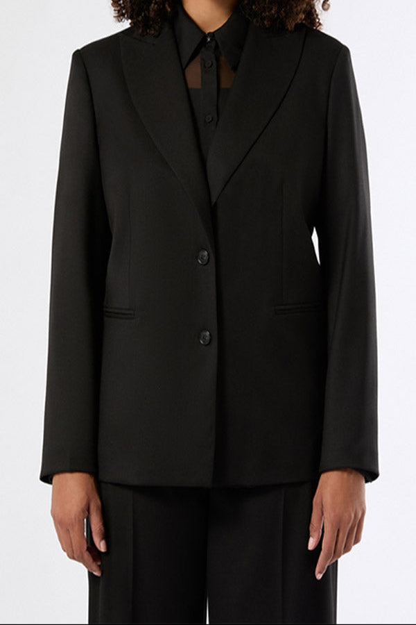 GIULIVA BLACK FLANNEL BLAZER