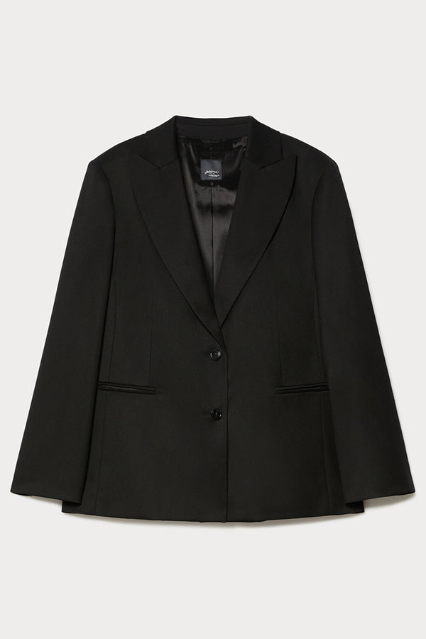 GIULIVA BLACK FLANNEL BLAZER