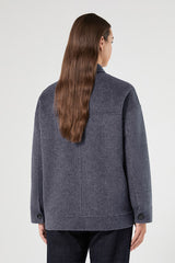 LIRA WHITE WOOL BLEND DOUBLE-SIDED FABRIC JACKET