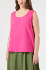 REFOLO FUCHSIA COTTON BLOUSE