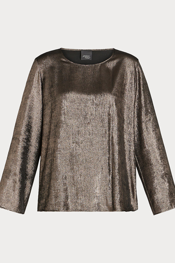 XIRIA METALLIC CHIFFON BLOUSE