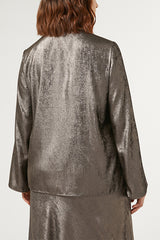 XIRIA METALLIC CHIFFON BLOUSE