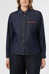FANFARA COTTON DENIM SHIRT