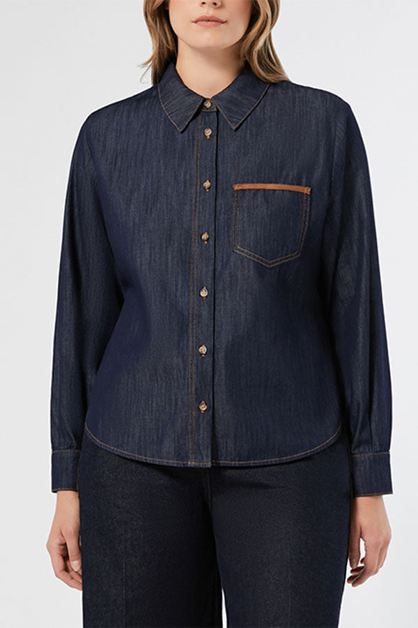 FANFARA COTTON DENIM SHIRT