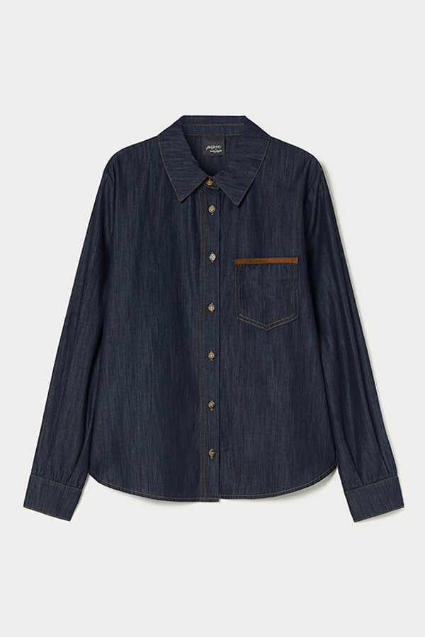 FANFARA COTTON DENIM SHIRT