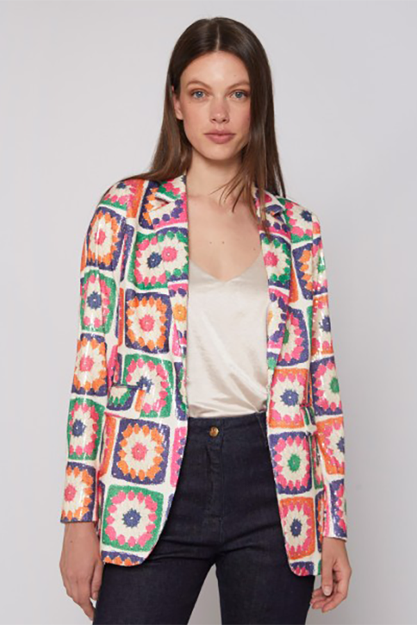 ANDREA FULL CROCHET SEQUINS JACKET