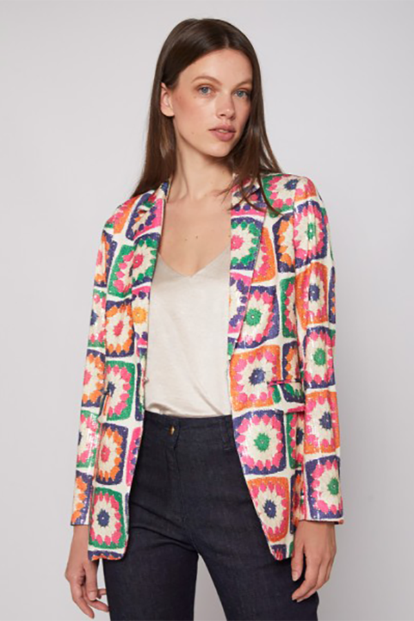 ANDREA FULL CROCHET SEQUINS JACKET