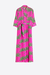 NATALIA PINK PALM TREE DRESS