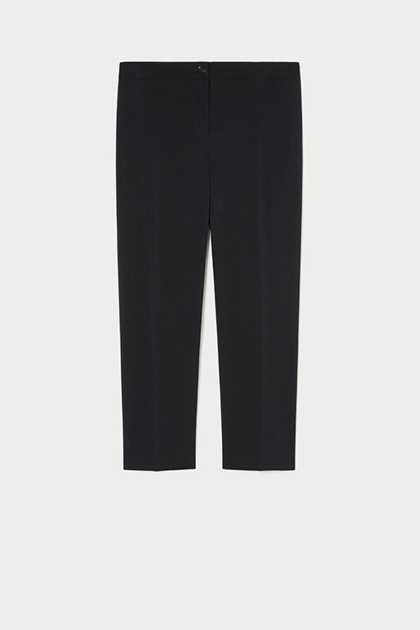 REGGINA BLUE STRETCH CADY TROUSERS