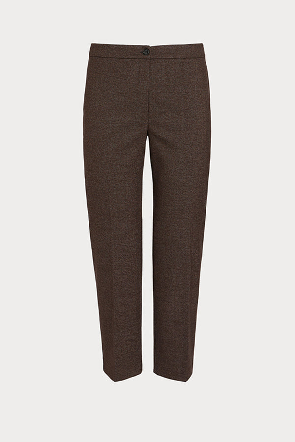 ORCHE VISCOSE YARN-DYED FABRIC TROUSERS