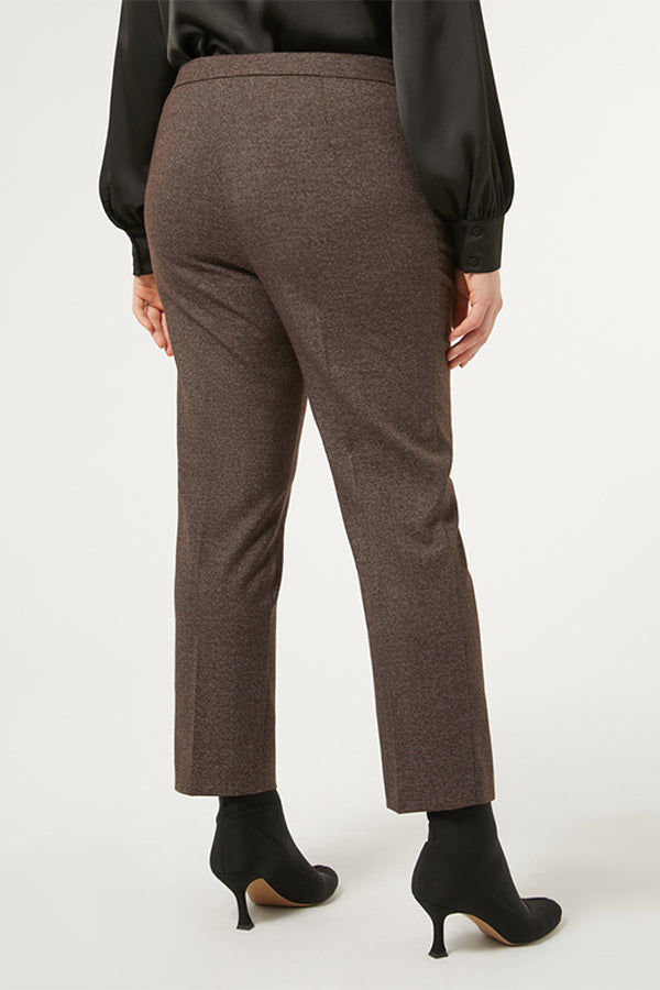 ORCHE VISCOSE YARN-DYED FABRIC TROUSERS