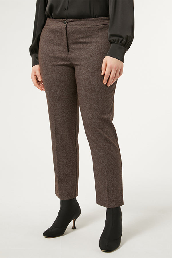 ORCHE VISCOSE YARN-DYED FABRIC TROUSERS