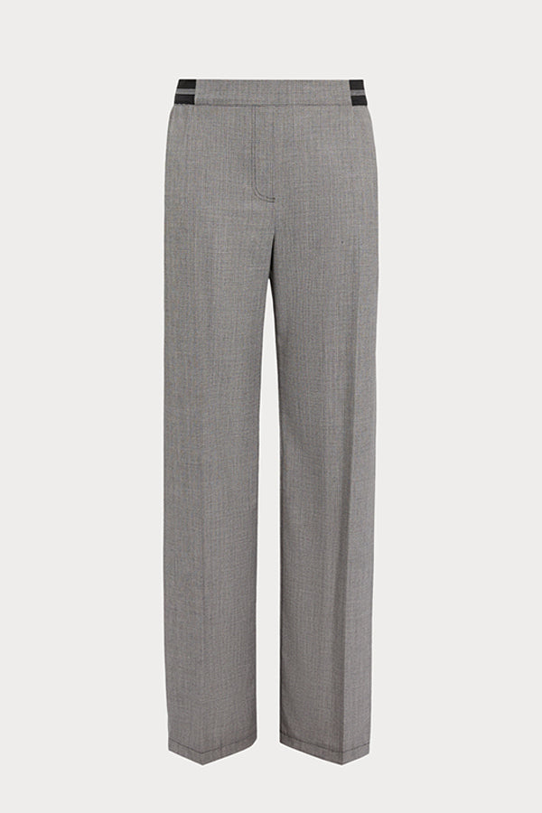 VINCI YARN-DYED FABRIC LUREX TROUSERS