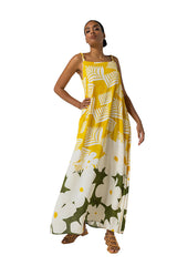 BOTANICAL PRINT MAXI DRESS