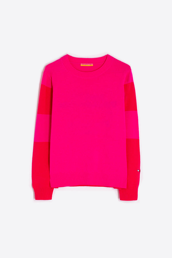 LOST RED PINK KNITWEAR PULLOVER