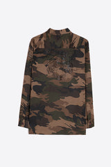 FEDERICA STRASS CAMOUFLAGE JACKET