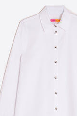 ANASTASIA WHITE BUTTONED BLOUSE