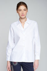 NADINE WHITE EMBROIDERED BLOUSE