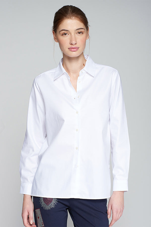 NADINE WHITE EMBROIDERED BLOUSE