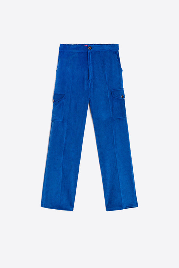 FLAVIA BLUE CORDUROY TROUSERS