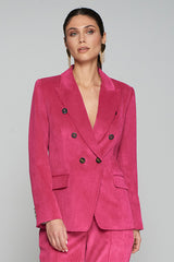 INGRID PINK CORDUROY BLAZER