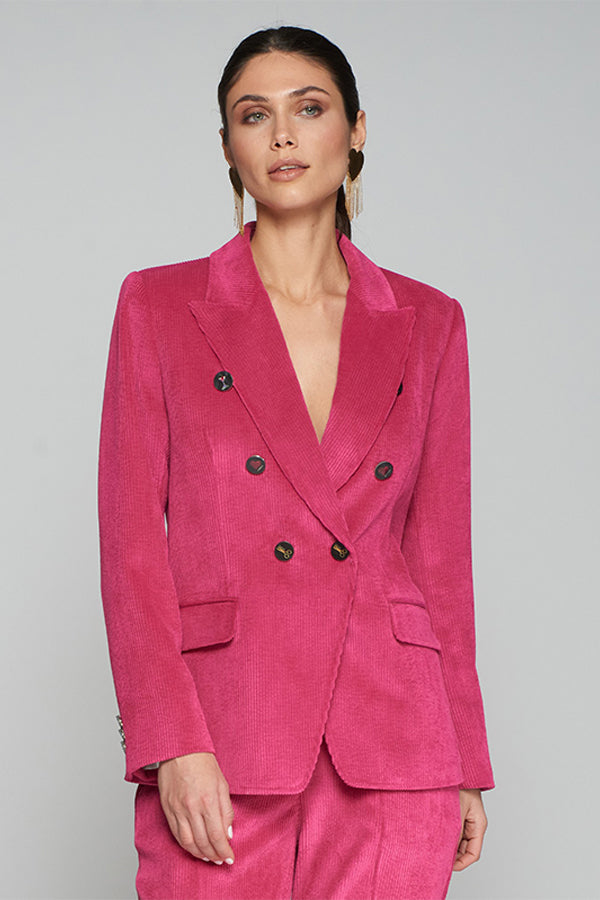 INGRID PINK CORDUROY BLAZER