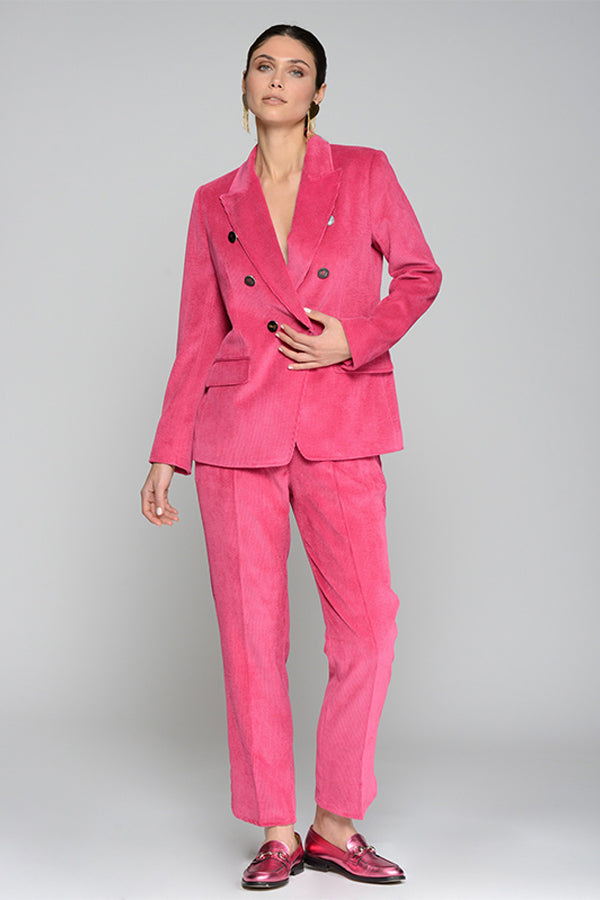 ORNELLA PINK CORDUROY TROUSERS