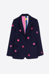 HARLOW EMBROIDERED BLUE JACKET