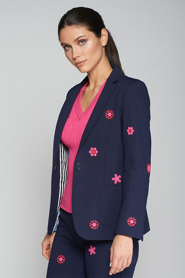 HARLOW EMBROIDERED BLUE JACKET