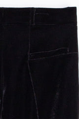 CAROLE BLACK VELOUR TROUSERS