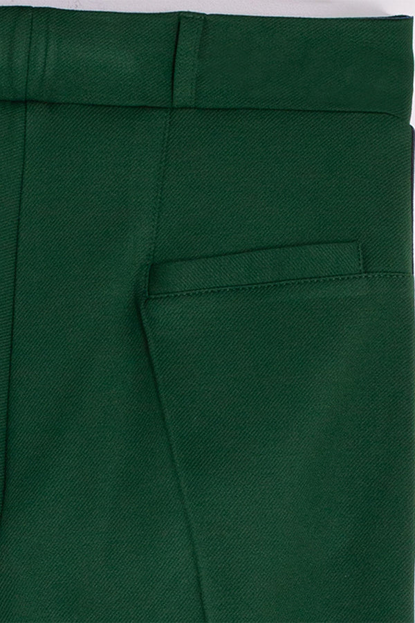 CATALINA GREEN STRETCH STRUCTURE TROUSERS