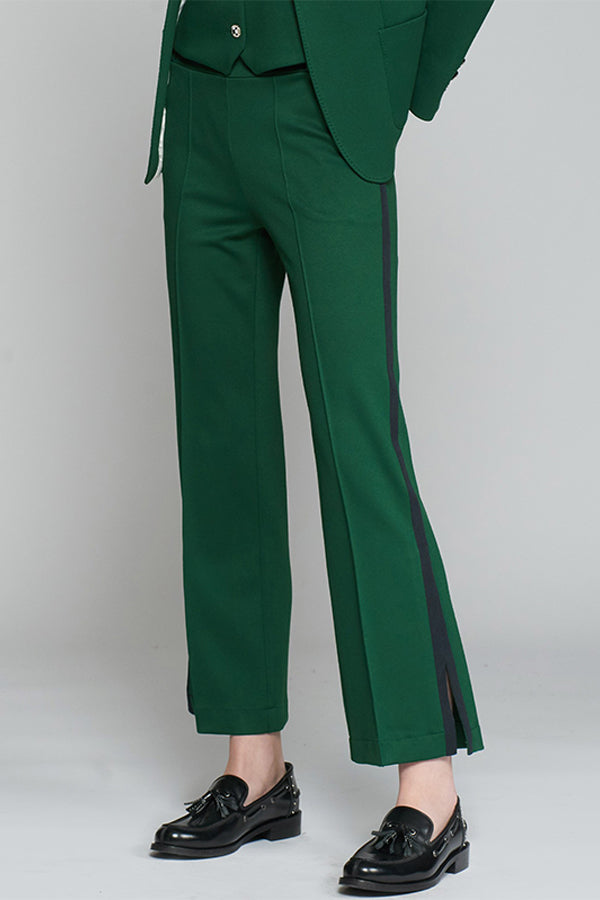 CATALINA GREEN STRETCH STRUCTURE TROUSERS