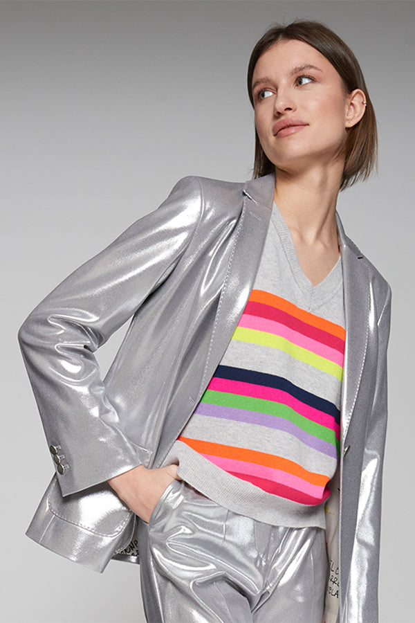 HARLOW SILVER METALLIC JACKET