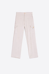 FLAVIA OFF-WHITE CORDUROY TROUSERS