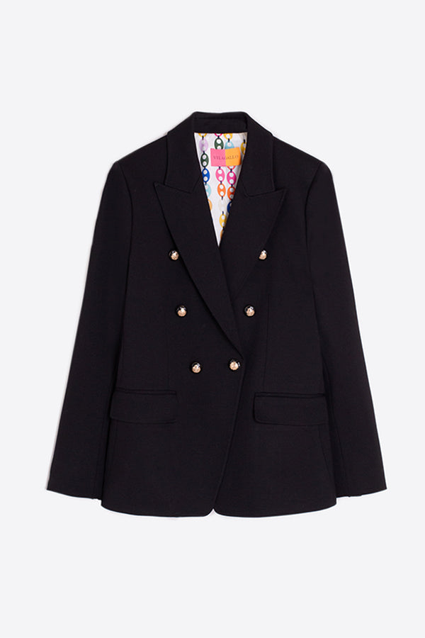 INGRID BLACK BUTTONED JACKET