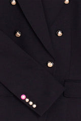 INGRID BLACK BUTTONED JACKET