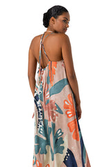 SEAHORSE DESIGN MAXI SUMMER DRESS