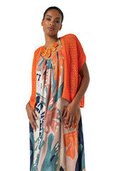 SEAHORSE DESIGN MAXI SUMMER DRESS