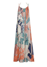 SEAHORSE DESIGN MAXI SUMMER DRESS