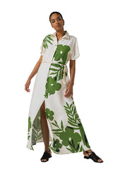 BOTANICAL DESIGN MAXI DRESS