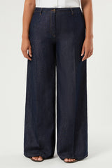 CURVA COTTON LINEN DENIM JEANS