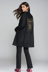 ARICIA EMB WOOL COAT