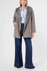 SIMPATIA MIDNIGHTBLUE FLARED COTTON DENIM JEANS