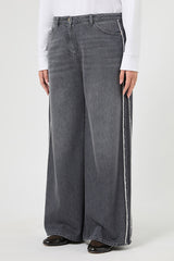 VISINO GREY TENCEL COTTON DENIM JEANS