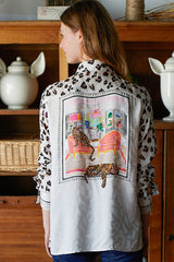 MARIELA TIGER PRINT SHIRT